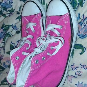 Like New Hot Pink Converse All Star High Tops Youth Size 3